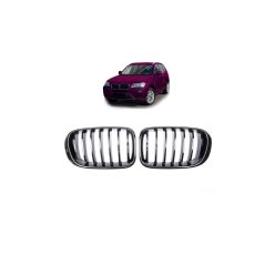 Grill BMW X3 F25 X4 F26 single rim Gloss Black