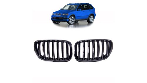 Grill BMW X5 E53 single rim Gloss Black