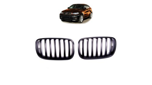 Grill BMW X6 E71 E72 X5 E70 Single Line Matt Black