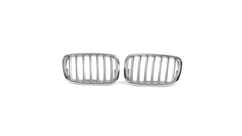 Grill BMW X6 E71 E72 X5 E70 Single Line Matt Silver