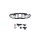 Grill Mercedes-Benz CLS C257 GT Gloss Black Camera