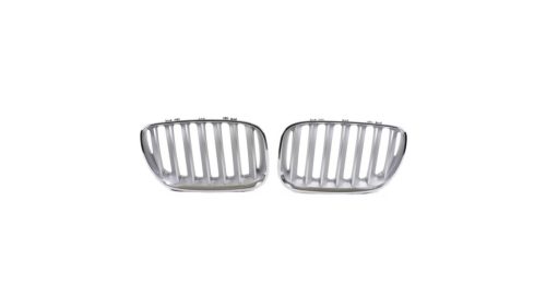 Grill BMW X5 E53 Facelift Single Line Chrome & Matt Silver