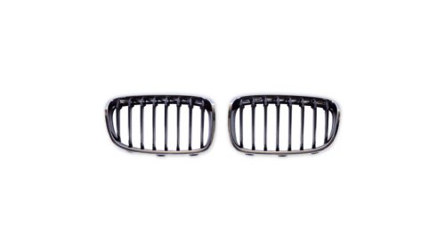 Grill BMW 1 F20 F21 Single Line Chrome & Black
