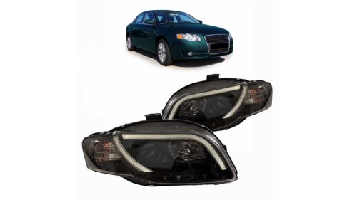 Lights Audi A4 B7 Front DRL Black