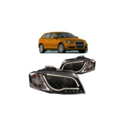 Lights Audi A3 8P Front Black