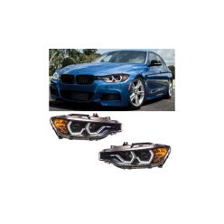 Lights BMW 3 F30 F31 Front Xenon Black DRL
