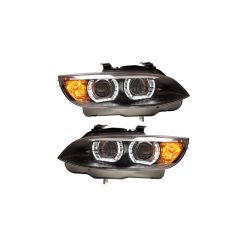 Lights BMW 3 E92 E93 Front Xenon Black DRL