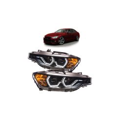 Lights BMW 3 F30 F31 Facelift Front DRL Black