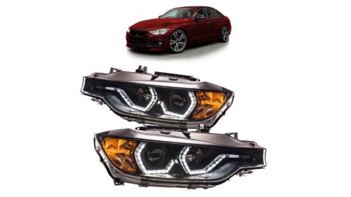 Lights BMW 3 F30 F31 Facelift Front DRL Black