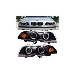 Lights BMW 3 E46 Front Black