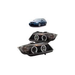 Lights BMW 3 E90 E91 Front CCFL Black