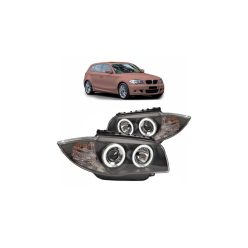 Lights BMW 1 E81 E82 E87 E88 Front CCFL Black