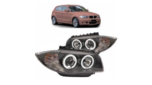 Lights BMW 1 E81 E82 E87 E88 Front CCFL Black
