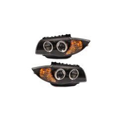 Lights BMW 1 E81 E82 E87 E88 Front Black