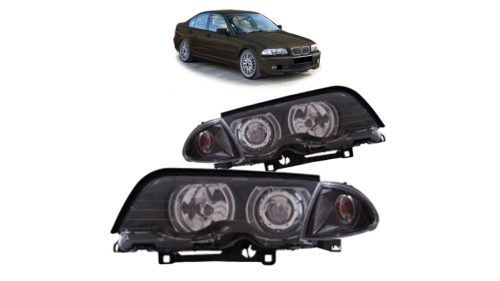 Lights BMW 3 E46 Front CCFL Black
