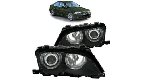 Lights BMW 3 E46 Front Black