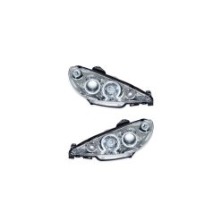 Lights PEUGEOT 206 CC SW Front Projector Chrome