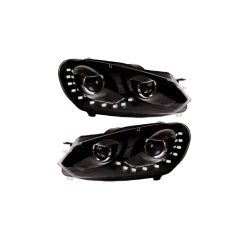 Lights Volkswagen Golf VI Front Chrome