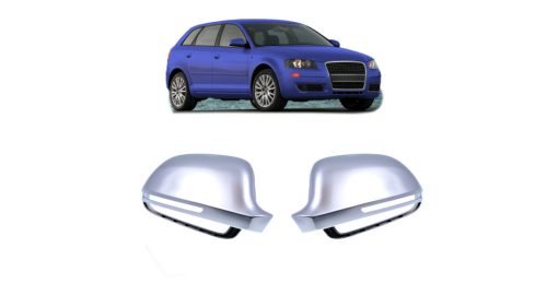 Mirror Cover Set Audi A3 A4 A5 A6 A8 Q3 Matt Silver