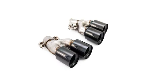Exhaust Tail Pipes Black suitable for BMW 5 (G30) Sedan (G31) Touring 2016-now