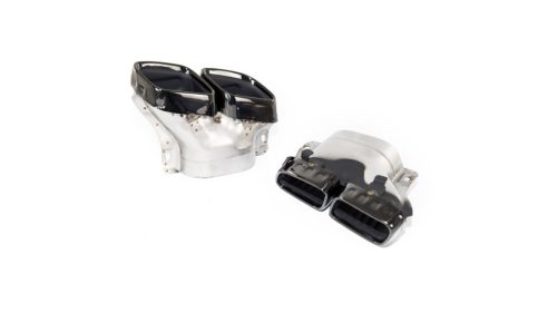 Exhaust Tail Pipes Black suitable for MERCEDES E-Class (W213) Sedan (S213) T-Model GLC (X253) GLC Coupe (C253) E-Class (A238) Convertible E-Class (C238) Coupe Facelift 2020-2023