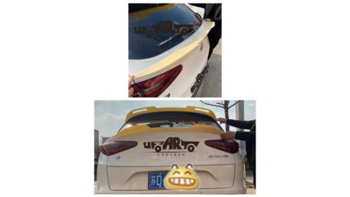 Spoiler Alfa Romeo Stelvio Lip Gloss Black