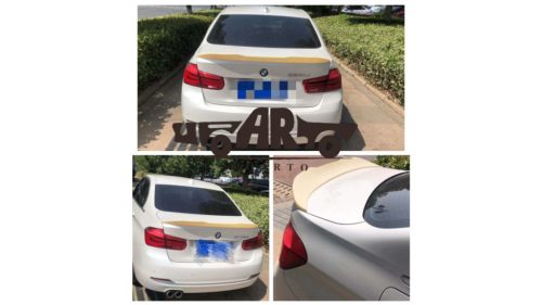 Spoiler BMW 3 F30 Lip Gloss Black