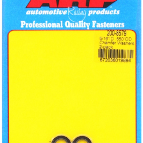 "5/16"ID  .550"OD .120"TH chamfer washers" (2pcs)
