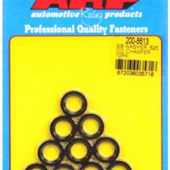   "3/8""ID .625""OD chamfer black washers"