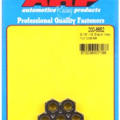   "5/16""-18 black coarse hex nut kit" (5pcs)