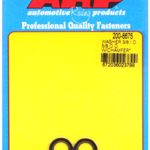 "3/8"ID 5/8"OD.062"TH machined chamfer black washers" (2pcs)