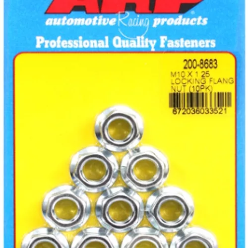 M10 X 1.25 locking flange nut kit (10pcs)