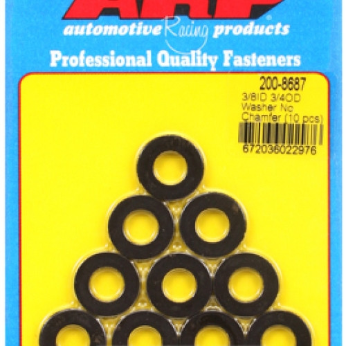 "3/8"ID 3/4"OD .120"TH black washers"  (10pcs)