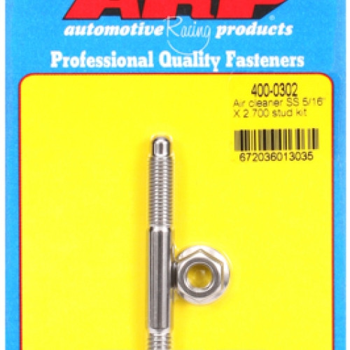 "5/16"" x 2.700 SS air cleaner stud kit"