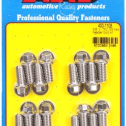"3/8"" x .750 SS hex header bolt kit"