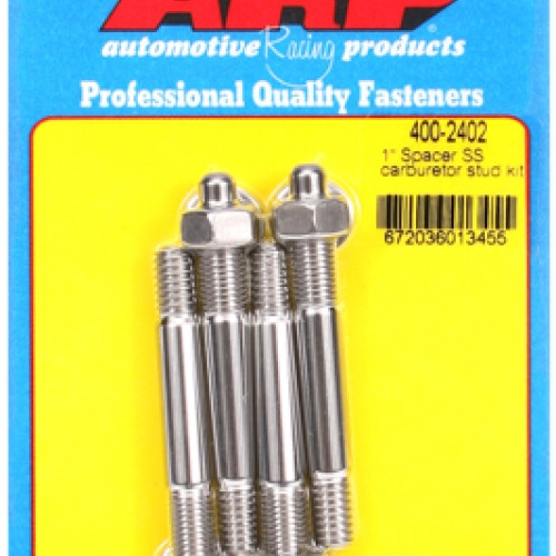 "1"" Spacer SS carburetor stud kit"