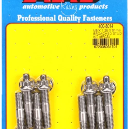 M8 X 1.25 X 51mm broached stud kit - 8pcs