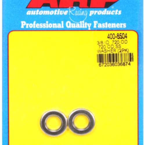 "3/8"ID .720"OD .120"TH SS washers (2pcs)