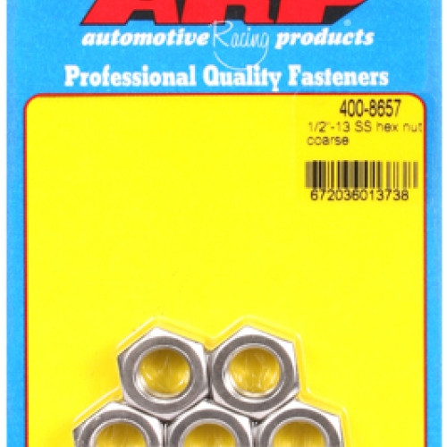 "1/2""-13 SS coarse hex nut kit" (5pcs)