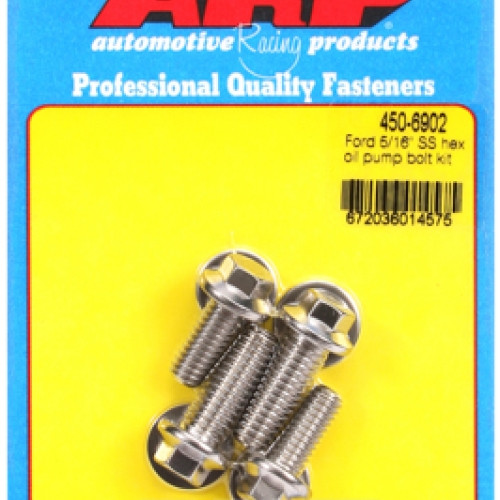Ford 5/16"" SS hex oil pump bolt kit"