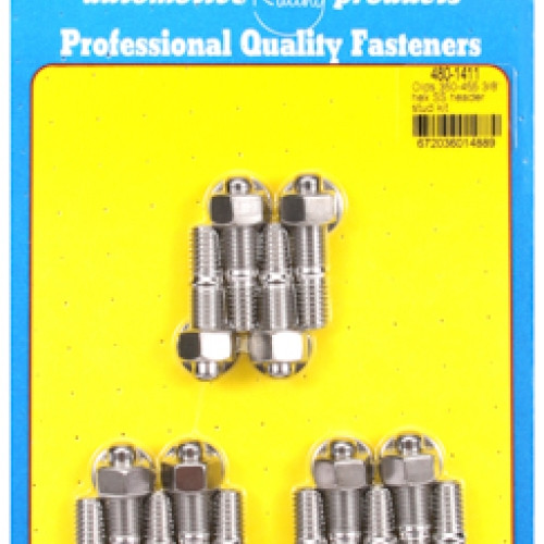 Oldsmobile 350-455 3/8"" hex SS header stud kit"