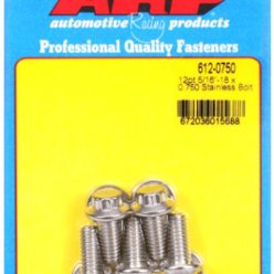 "5/16""-18 x 0.750 12pt SS bolts" (5pcs)