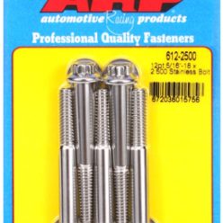 "5/16""-18 x 2.500 12pt SS bolts" (5pcs)