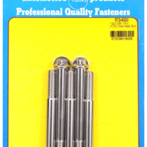 "3/8""-16 x 4.000 12pt SS bolts" (5pcs)