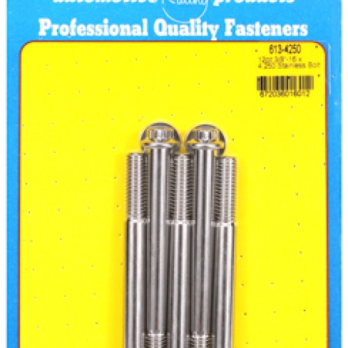 "3/8""-16 x 4.250 12pt SS bolts" (5pcs)