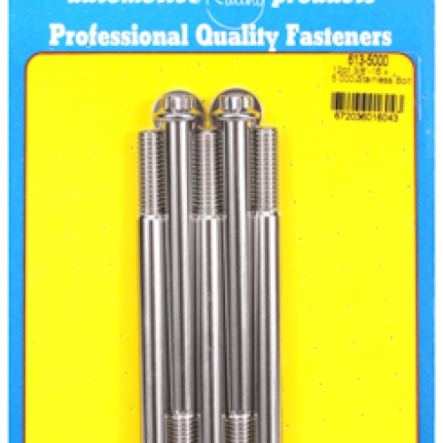 "3/8""-16 x 5.000 12pt SS bolts" (5pcs)