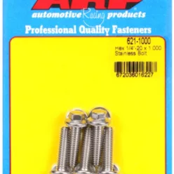 "1/4""-20 x 1.000 hex SS bolts" (5pcs)