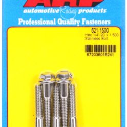 "1/4""-20 x 1.500 hex SS bolts" (5pcs)