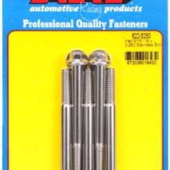 "5/16""-18 x 3.250 hex SS bolts"