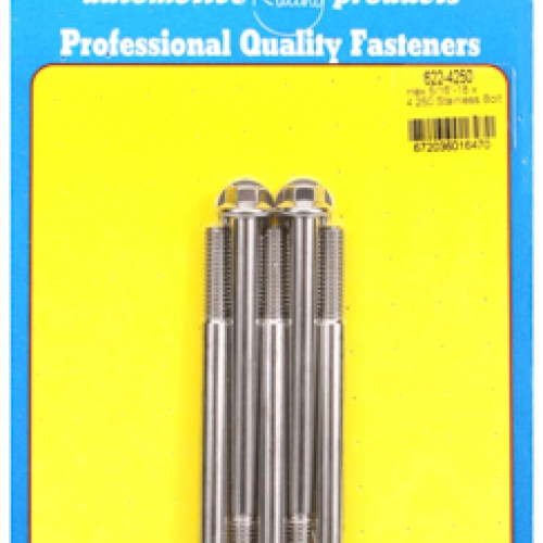 "5/16""-18 x 4.250 hex SS bolts"